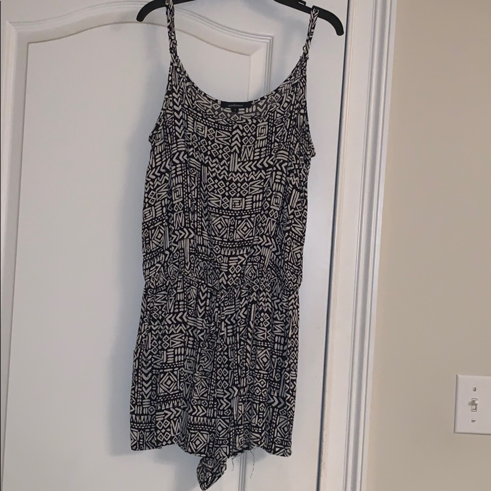 Black and white romper